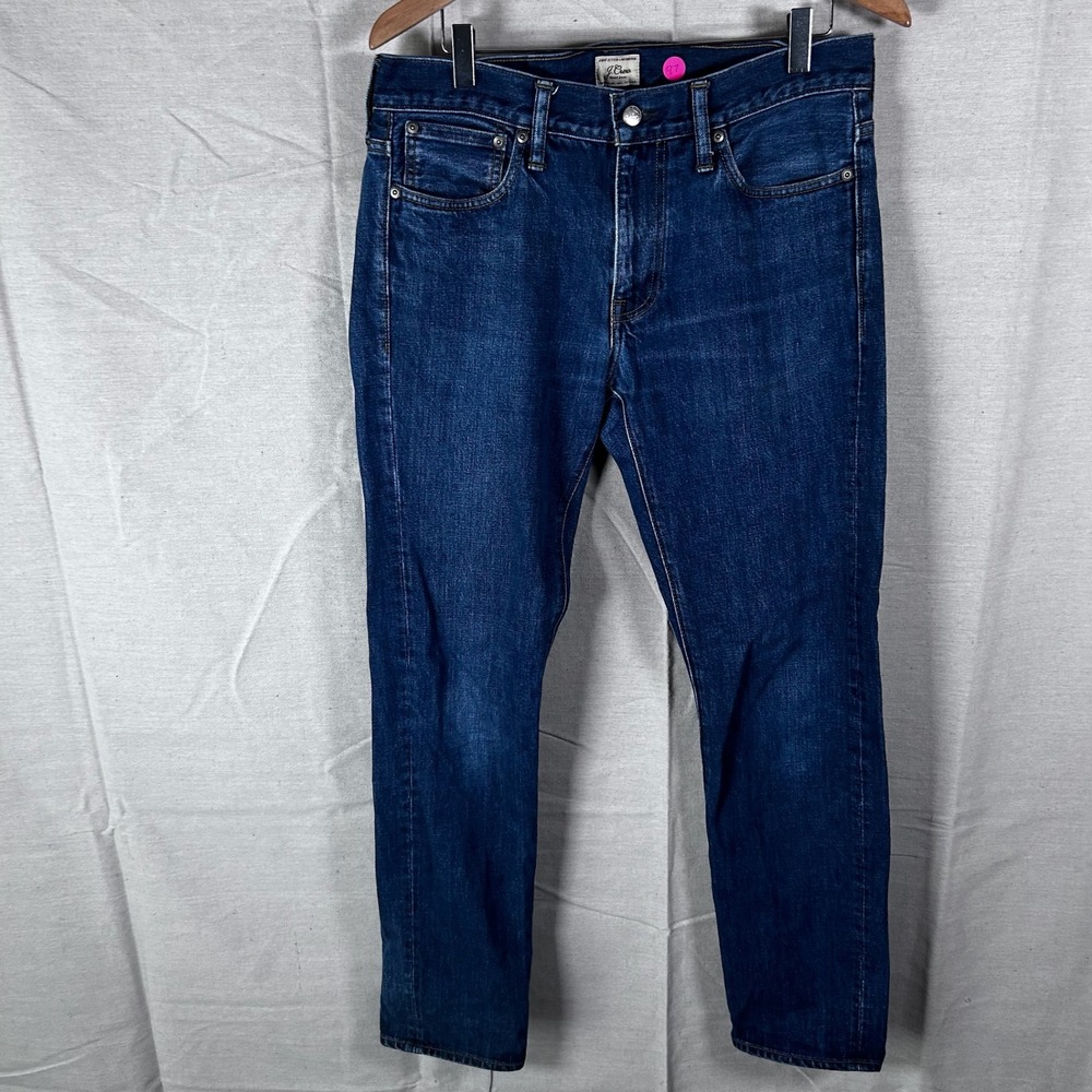 J. Crew 484 Slim Fit‎ Jeans Mens 31x32 Dark Wash Blue Denim Re-Imagined Cotton